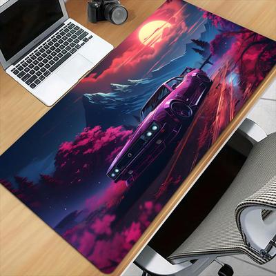 Cybostyle Sports Car Large Mouse Pad Desk Mat Stitched Edge NonSlip Keyboard Gaming Pad Office Rug Mouse Carpet Coupe Mousemat