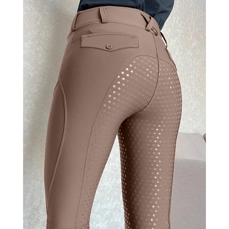 Women Fashion High Waist Elastic Equestrian Pants Horse Racing Skinny Trousers Womens Horse Riding Camping Running Climbing Pant