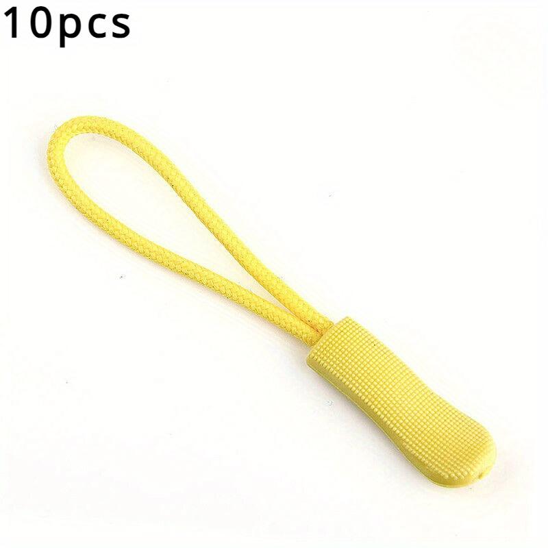 

10 шт., съемник на конце молнии, фиксатор веревки, сменный зажим для шнура на молнии, рюкзак 10pcs жёлтый