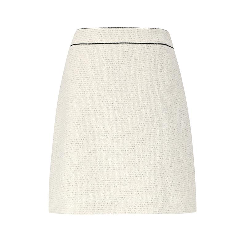 SOUP Black Line Tweed Skirt (Sz3Srm6)