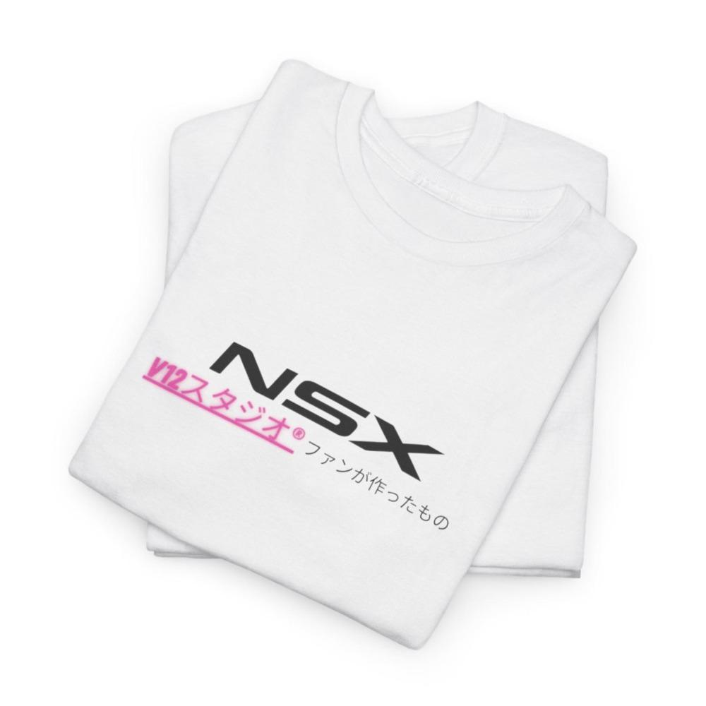 Honda Mens and Womens Tshirt  Summer Cotton Retro Honda NSX Tee New Shortsleeved Spring and Autumn Motorcycle Cycling Top