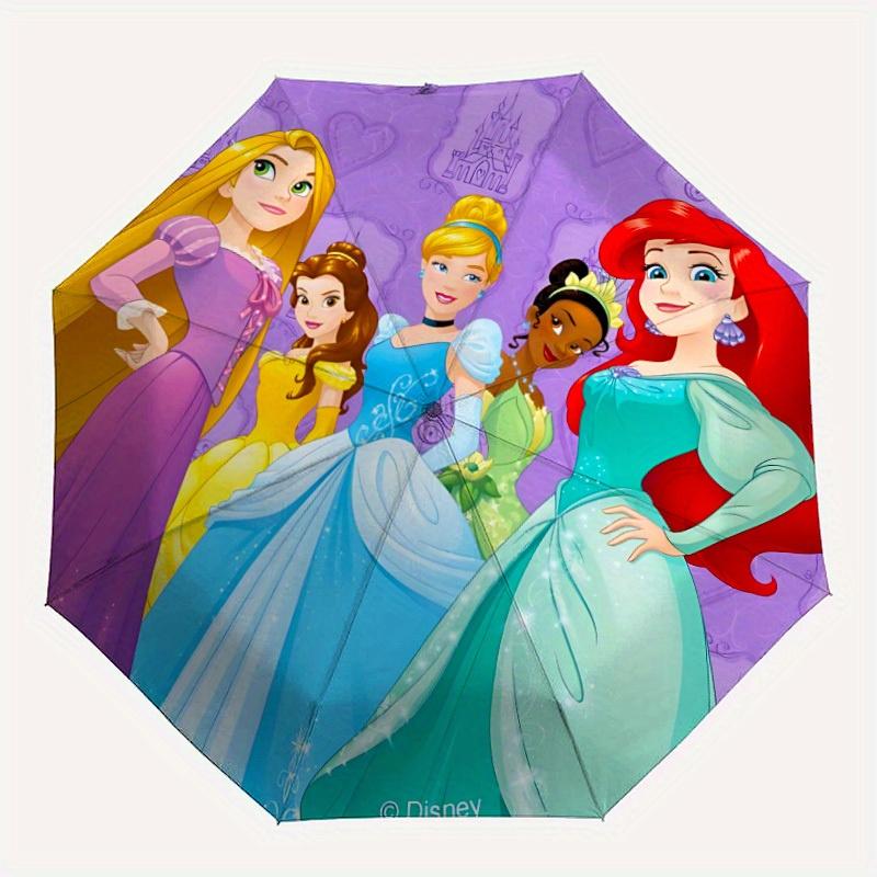 

1pc Disney Princess Folding Umbrella, Automatic Folding. It Has Eight Sturdy Ribs, Making It Convenient for Outdoor Use yy0729003