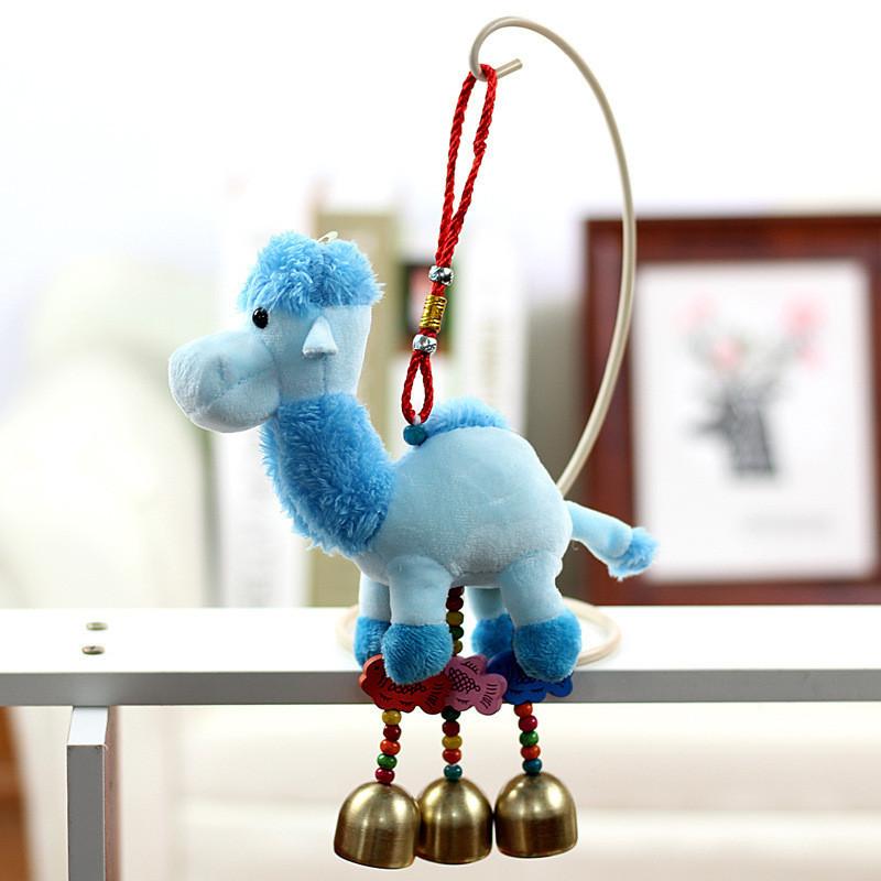 Adorable Plush Camel Toy Bell Ornament Souvenir Cute Stuffed Animal Keychain