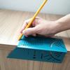 New Arrival Woodworking Gauge Ruler 3D Mitre Angle Measuring Square Measure Tool 45 Degree and 90 Degree with Carpenter Pencil