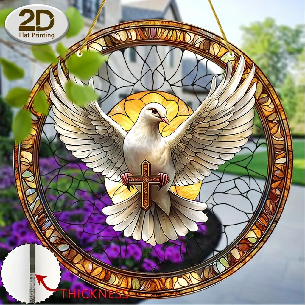 2D Flat Acrylic Cross Design, Indoor and Outdoor Decoration - No Battery/electricity Required, Free Day Decoration, Shop Decoration, Durable Outdoo