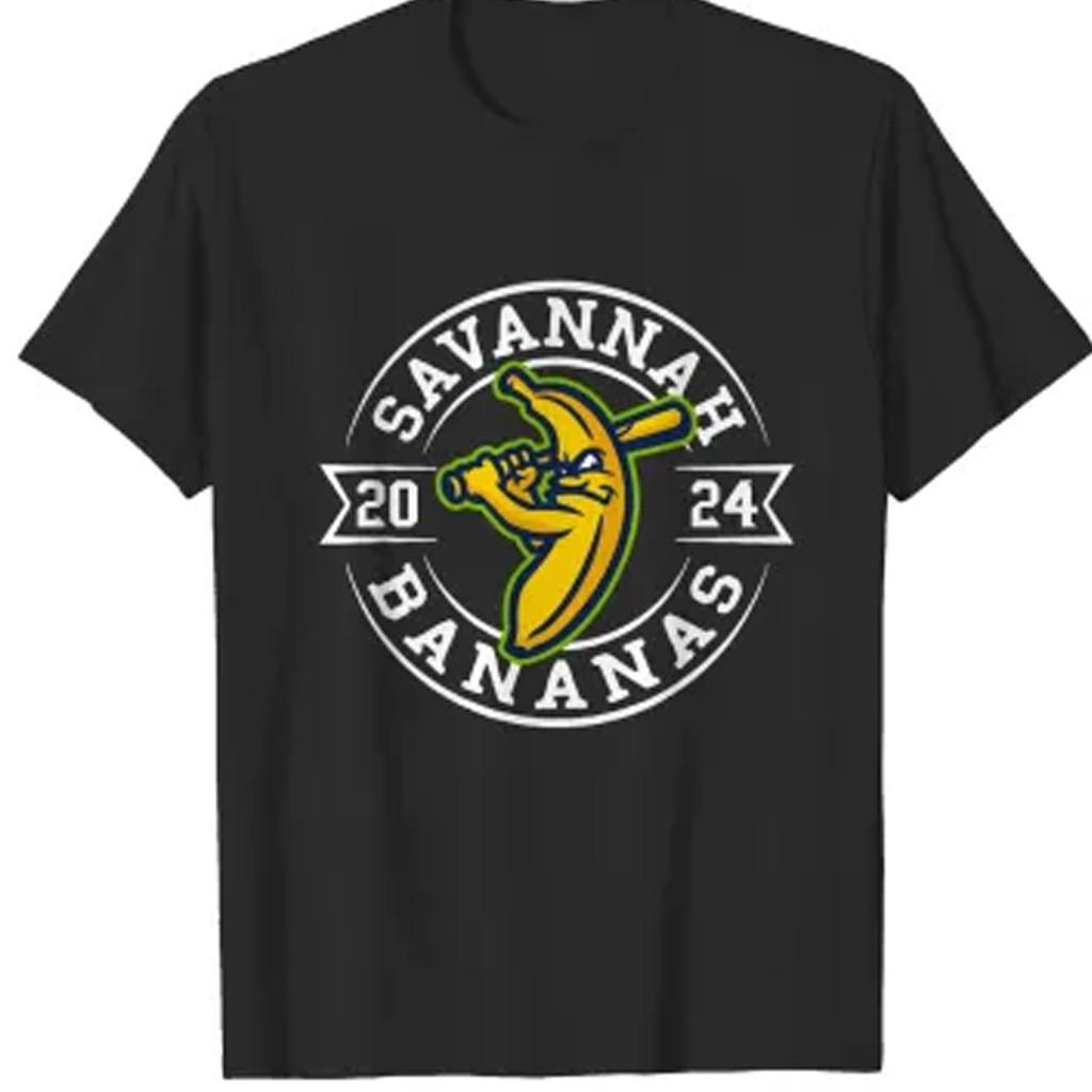 

NEW Savannah Bananas 2024 black T-Shirt Mens Womens Tees Top unisex S to 5Xl JJ4069 XL