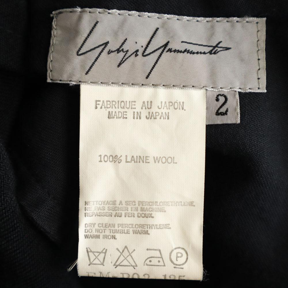 Yohji Yamamoto Made in Japan wool Slacks pants 2 black Women Used