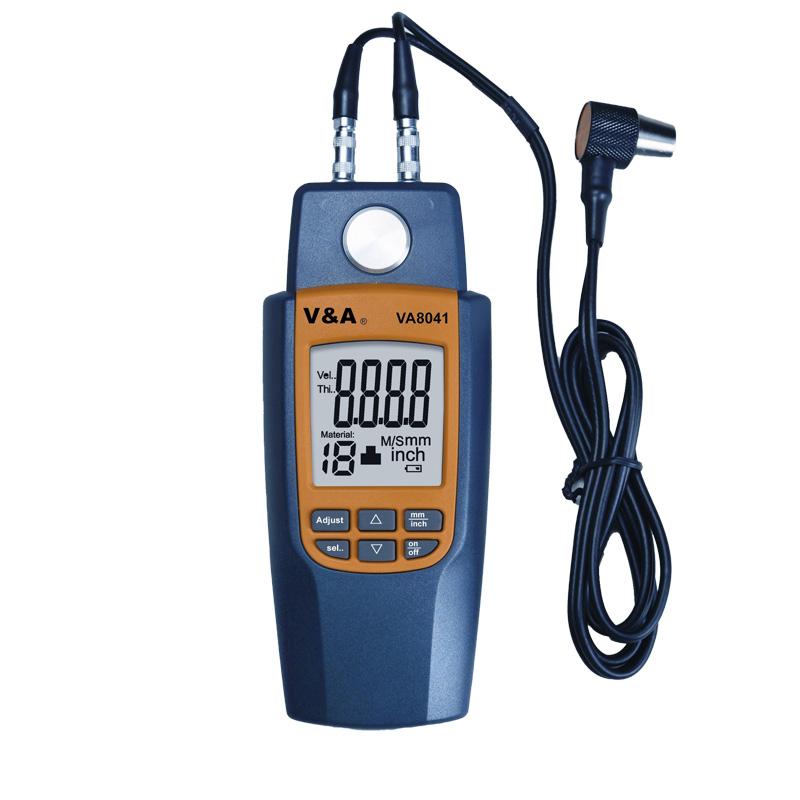 VA8041 Ultrasonic Thickness Gauge for Glass Tube Wall and Copper Plate Measures Material Thickness 1.2~225mm (steel) жёлтый
