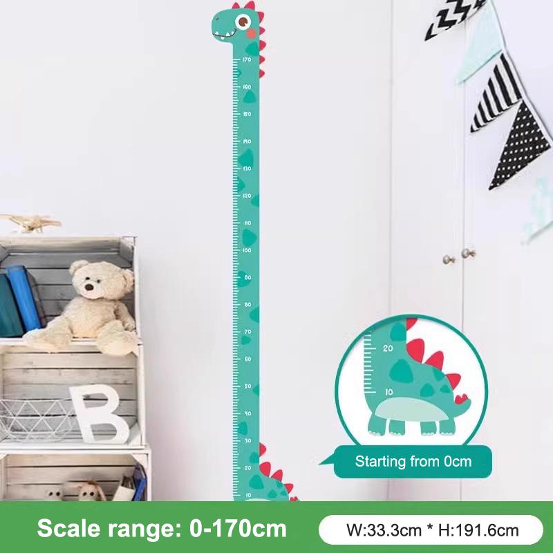 

Милый мультяшный стикер высоты единорога динозавра жирафа настенная линейка для измерения высоты наклейки для детской комнаты декор детского сада 170cm