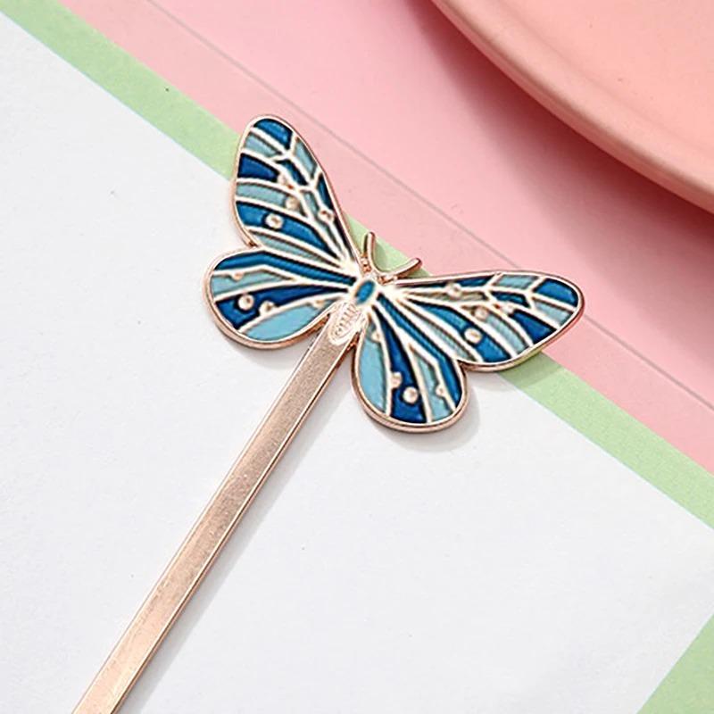 Butterfly Shaped Metal Bookmark Reading Annotation Bookmark Gift Decoration Bookmark Student Office Stationery