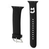 Karl Lagerfeld Pasek Klawmslcnk Apple Watch 38/40/41Mm Czarny/Black Strap 3D Rubber Choupette Heads