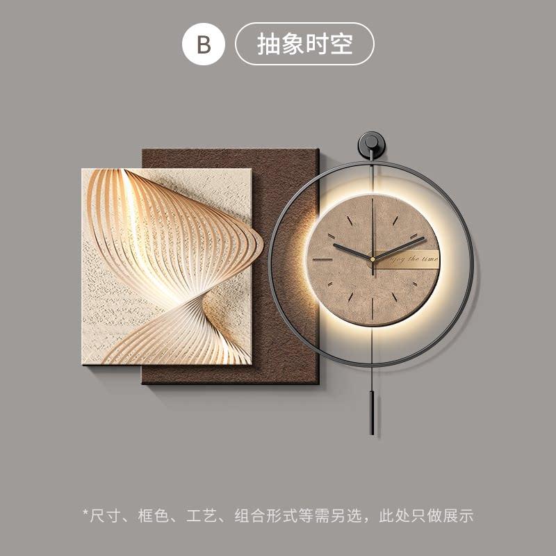 Bedrooms Led Clock Wall Art Mural Fashion Creative Aesthetic Interior Simple Wall Watch Big Size Luxury Wanduhr Room Decorations