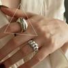 925 Silberringe für Damen Verstellbar Stapelbar Vintage Ring Zubehör Schmuck Geschenk