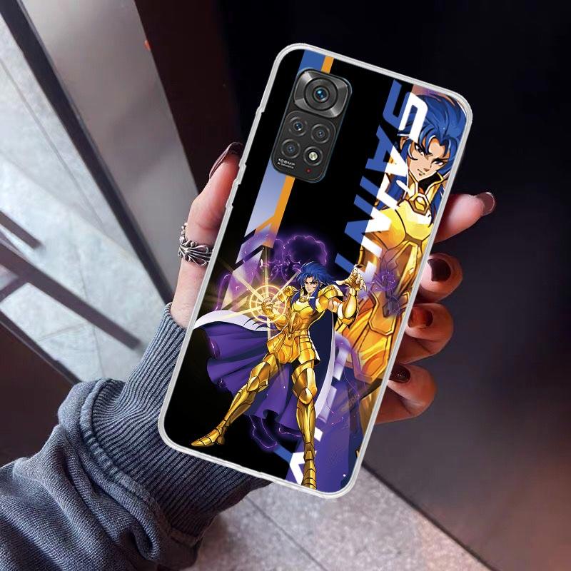 Anime Saint Seiya Phone Case for Xiaomi Redmi Note 15 14 14S 13 12 12S 11 Pro Plus 11E 11T 11S 10S 5G Soft Cover Fundas Redmi No