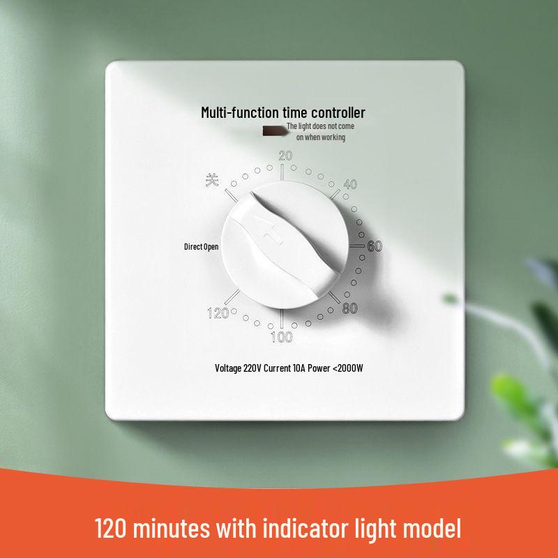 220V Mechanical Timer Switch Control for Water Pump - Automatic Power Off Socket Panel