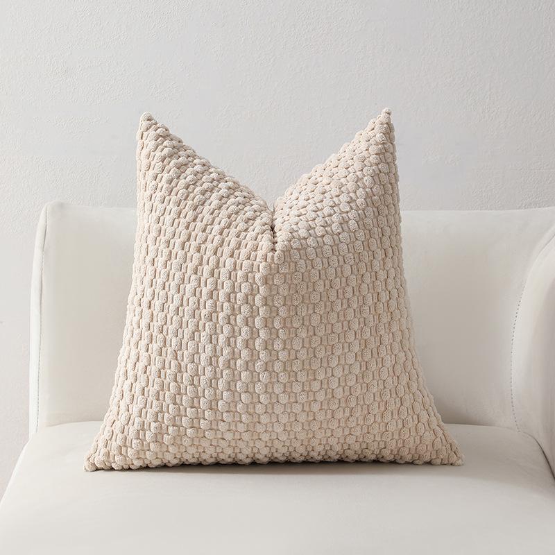 Soft Velvet Double-sided Design Sofa PILLOWS, Office Backrest PILLOWCASES, Bedside CUSHHION COVERS, Durable,  Bed Decoration.