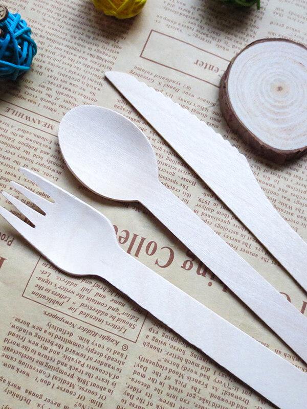 ZISIZ Disposable Long-Handle Paper Spoon