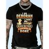 Deborah I Dont Stop When Im Tired Graphic Tshirt Comfortable Cotton Crew Neck Tee For Men