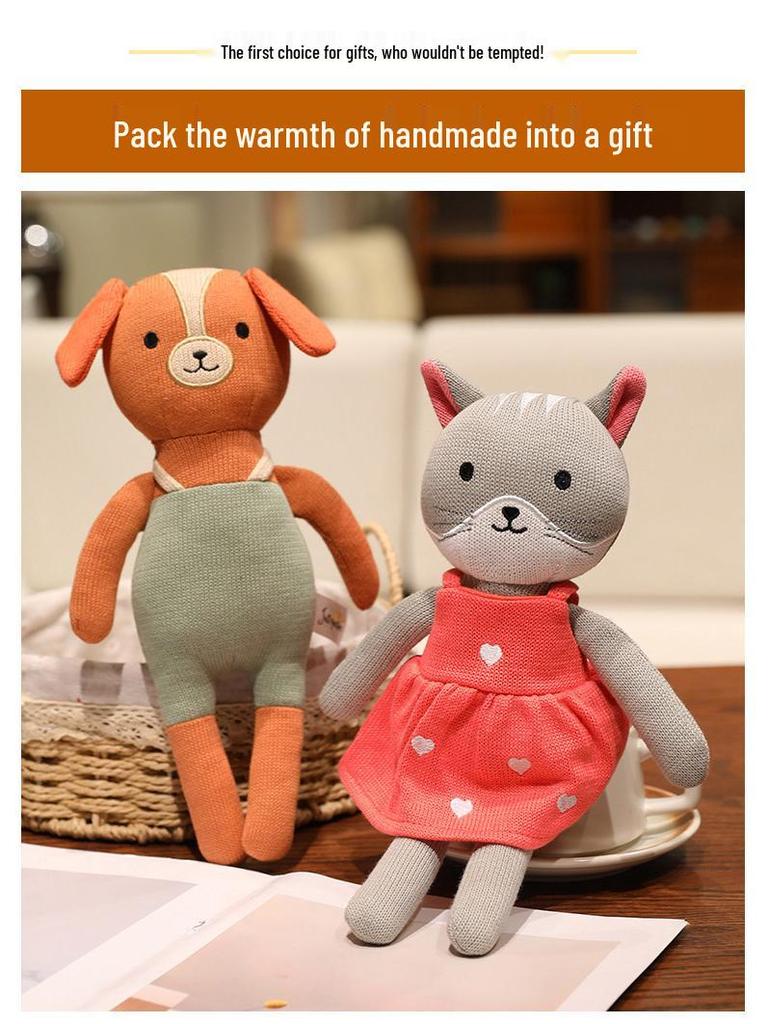 Cute Animal Companion: Knitted Rabbit Plush Doll