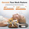 3-in-1 Heated Neck & Shoulder Massage Pillow with Traction Massager