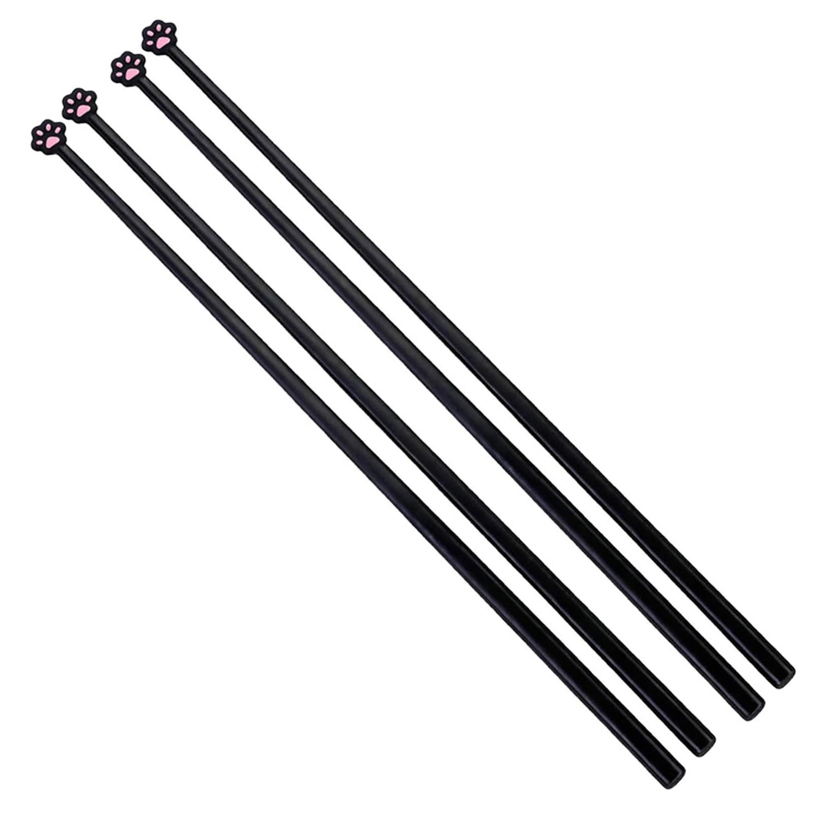 

2 Pairs Cute Fun Cat Paw Chopsticks Lightweight Non Slip Hand Chopsticks Kitty Themed Gift for Kids & Adults & Girlfriends чёрный