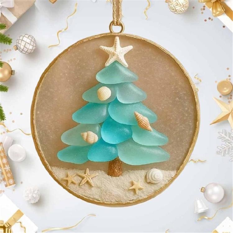 User Friendly Acrylic Christmas Hanging Ornament 4PCS Shatterproof Holiday Decors for Indoor Christmas Tree