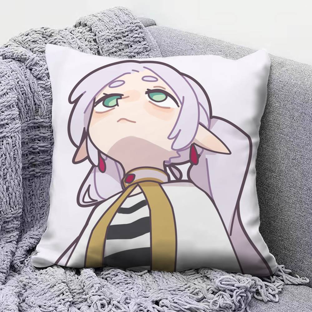 Frieren Memes Funny  Home Sofa Cushion Covers and Aecorative Custom Pillow Covers