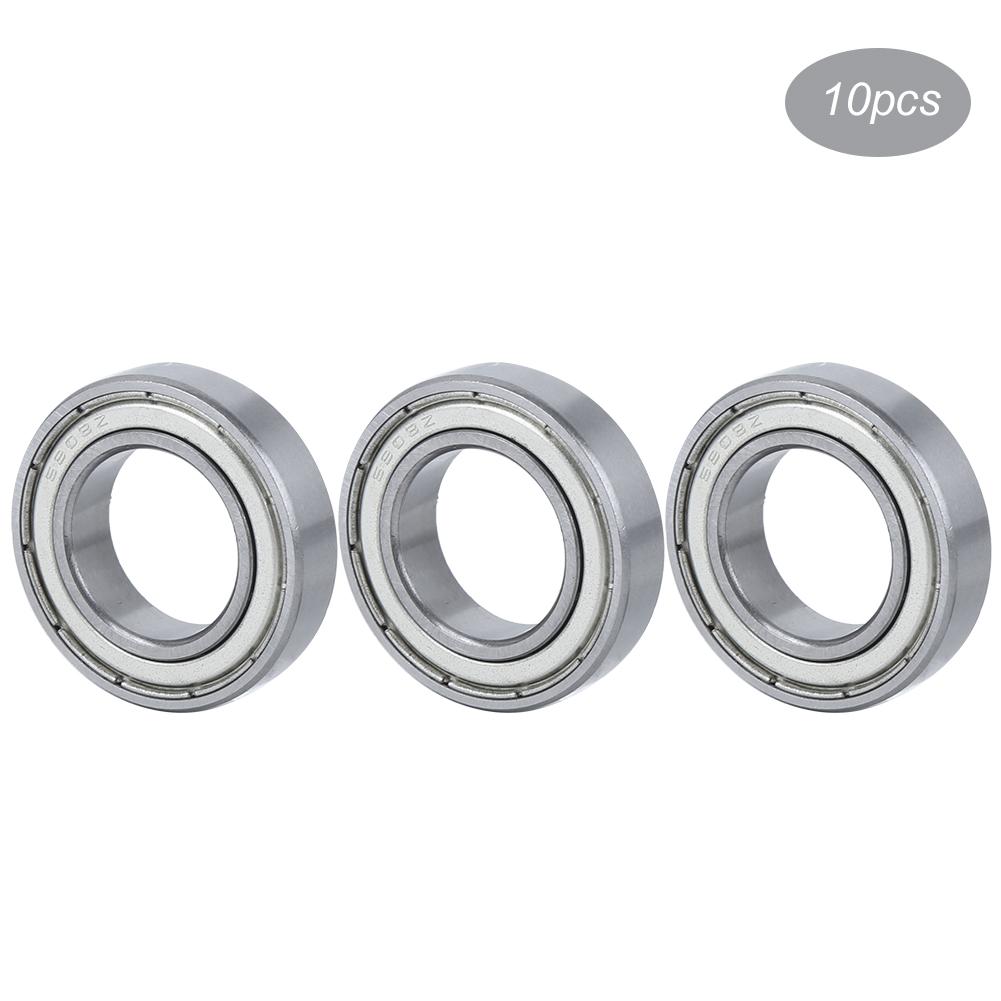 10PCs Spindle Bearings 6903Z Mechanical Parts Lathe Accessory Deep Groove BearingSteel Flat