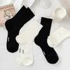 5 Pairs of Female Spring and Summer Thin Style Bow Lace Mesh All Match In The Tube Cotton Socks