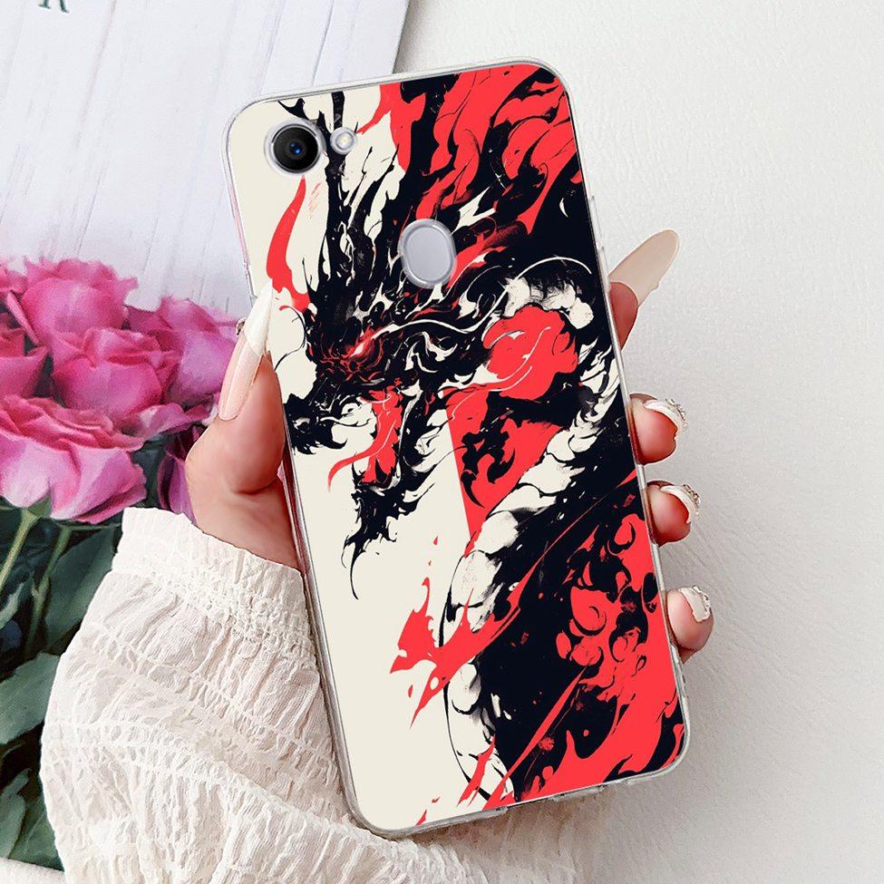 Clear For Oppo F7 Case Kawaii Cute Cat Fashion Flower Funny Luxury Painted Soft Back Cover For OppoF7 Phone Case CPH1821 CPH1819
