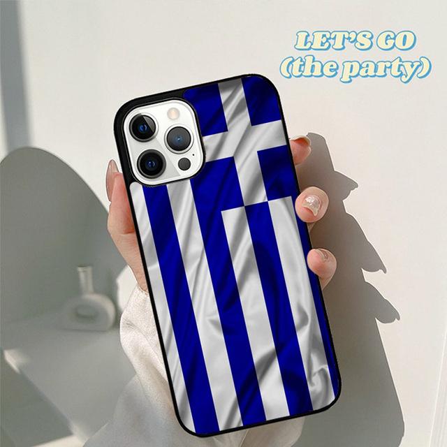 Autumu Greece Greek Flag Phone Case Cover for iPhone 17 Air 16 16e 15 12 11 13 14 Pro Max Apple Plus Coque