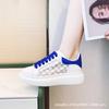 Scarpe da donna in pelle estive nuove traspiranti versatili platform scarpe a rete scarpe sportive da studente suola platform aumentano l'altezza