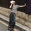 Women's Minimalist Solid Color Short Sleeve T-shirt