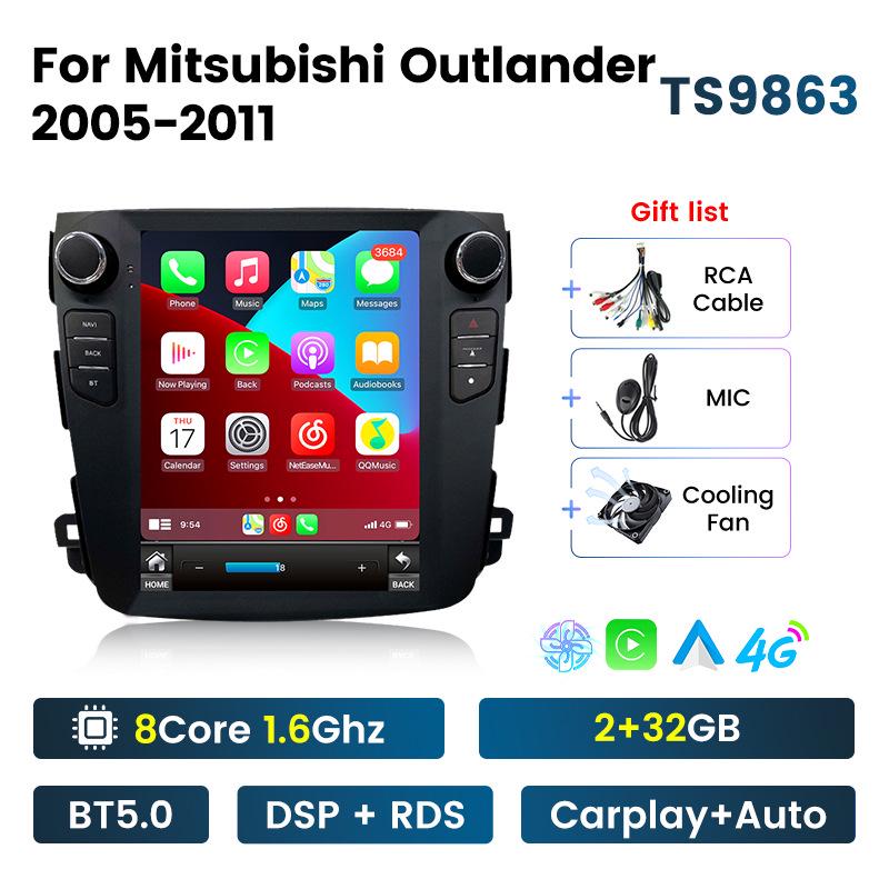 Mitsubishi Outlander Vertical Screen Android Navigation System