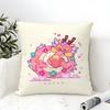 Festive Cartoon Chinese Dragon Print Pillow Case Cotton Linen Fabric Square Zipper Pillowcase Home Decorative Living Room