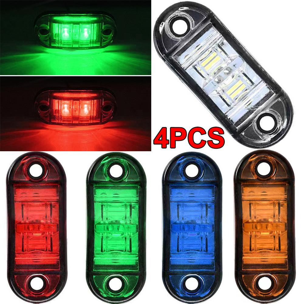 

For Trailer Truck Caravan Side Clearance Marker Lamp Warning Lights LED Side Marker Lamp Red Yellow White 12V- 24V 1/2/4PCS 1PC синий