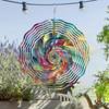 10 Inch Hanging Wind Spinner with 360 Degree Hook Elegant Dynamic Decor for Spring Summer Balcony Garden Gift for Friends