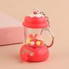 Kids Manual Juice Press Gashapon Keychain Simulation Extractor Toy with Backpack Charm for Spinning Balls Mini