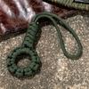 Handmade Multifunction 7-core Umbrella Rope Weaving Keychain Lanyard Paracord Rope Knitting  Anti-lost Ring Buckle Car Keyring
