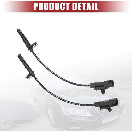 ACROPIX Front Driver and Passenger Side ABS Wheel Speed Sensor Fit for Cadillac SRX 2010-2012 No.15921849 - Pack of 2