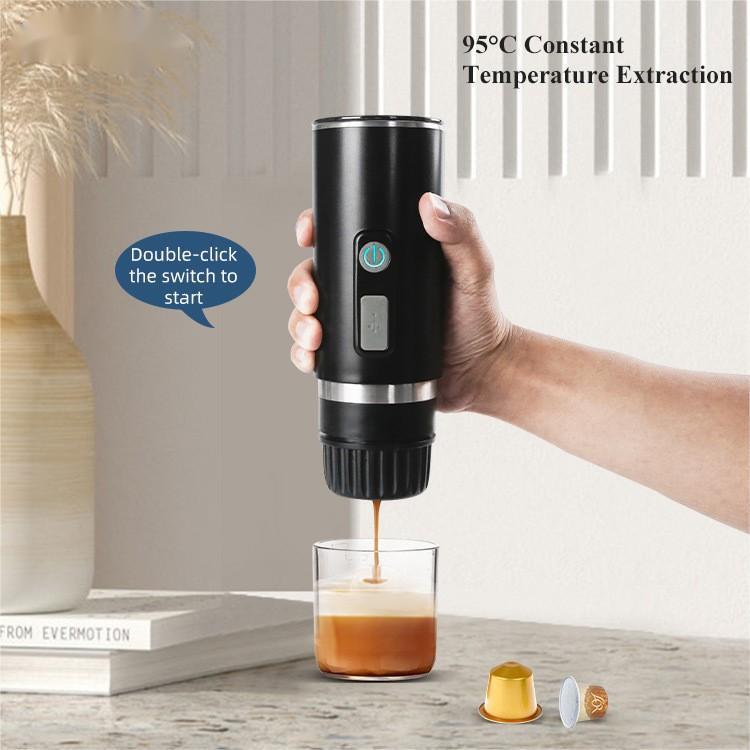 Portable Dual-Use Capsule Coffee Machine with Wireless Electric Heating