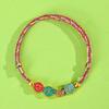 Dragon Boat Festival Tassel Pendant: Five-Color Pink Zongzi String with Gourd for Peace and Health