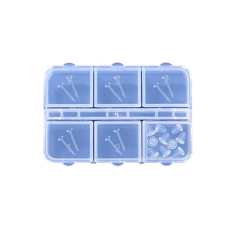 UPLUS Invisible Resin Ear Studs