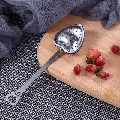 Cups Loose Leaf Tea Herb Stainless Steel Heart-shaped Filter Tea Infuser Strainer Spoon Diffuser