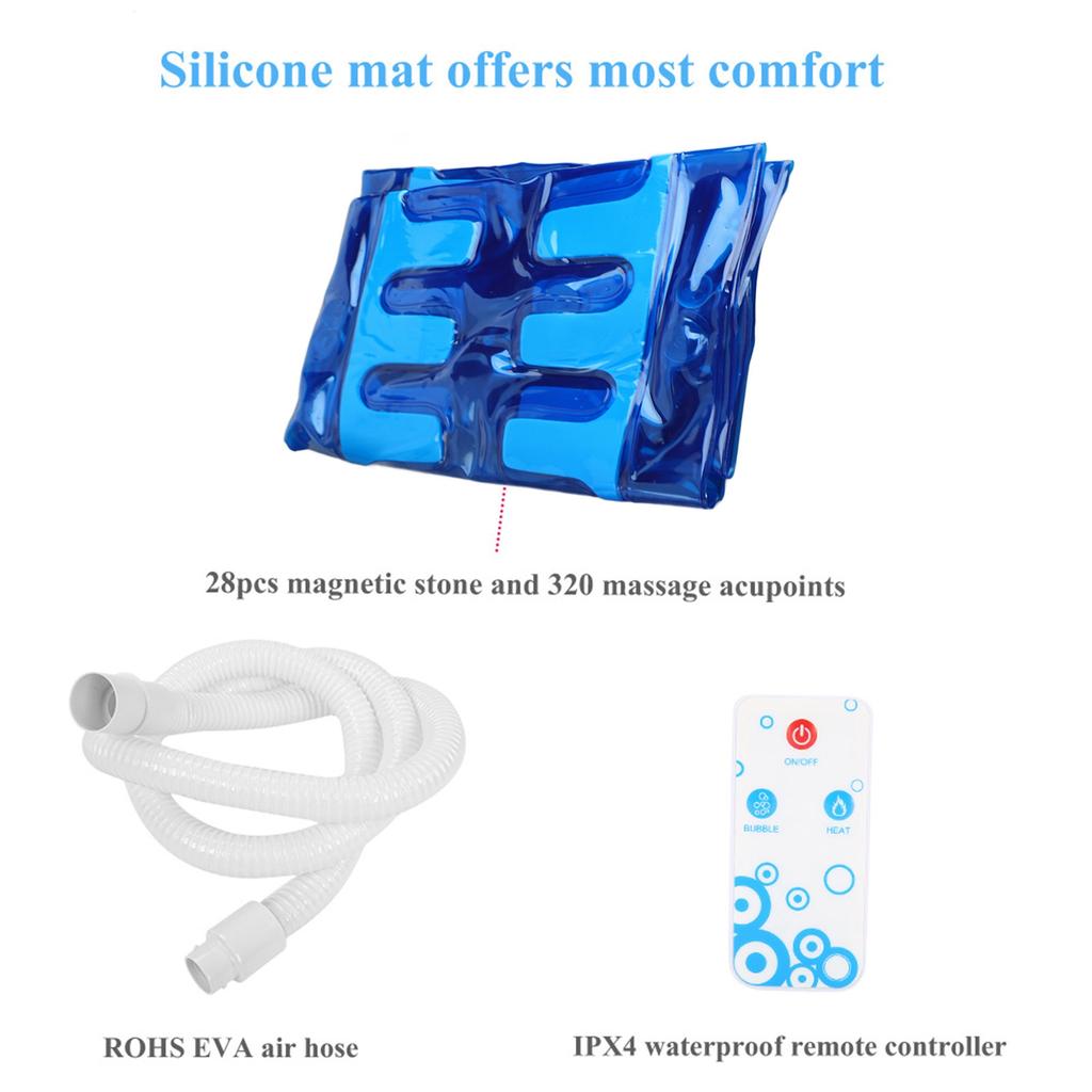 Voděodolná vířivka s vzduchovými bublinkami, ozonová tělová lázeň, masážní podložka se vzduchovou hadicí