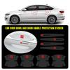 ydsh2 4/8Pcs Car Door Handle Transparent Logo Sticker Protective Film For Seat Leon FR Cupra Ibiza Altea Exeo Formula Racing Alhambra