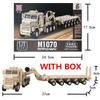 1:72 Creative Military Series Building Blocks Armored Transport Vehicle Green/Yellow M-Track Model Toys For Kids Christmas Gifts