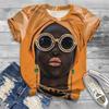 2024 New Fashion Men Women T-Shirt Streetwear African Girls 3d Print Graphic Tshirts Womens Clothes Daily Casual O-Neck Blouse