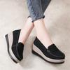 Korean Style Women's White Platform Sneakers - Spring/Autumn 2024 Collection