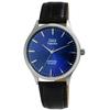 Watch - Q&;Q - Q&Q Superior Unisex - Blue Dial - Black Leather Strap - Sapphire Crystal 40 Mm